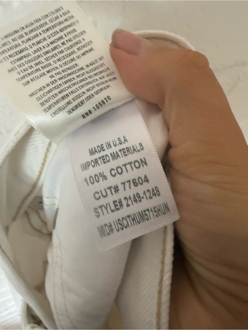 NWT Citizens Of Humanity Jeans Miro Relaxed Barrel Leg in Soft White - Picture 11 of 14